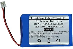 STARNOVO 3.7V 1800mAh Replacement Battery for Dual XGPS160, XGPS160 SKYPRO GPS Receiver, P/N:1ICP8/36/50