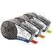 Samshion Compatible Label Tape Replacememt M21-750-595-YL/OR/RD 3/4 Label Tape, High Adhesion Vinyl Labels (Black on Yellow,Orange, Red) for 21-Plus,IDPAL,21-LAB -0.75