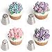Russian Piping Tips - 8 Tools Set, 12 Bags, Coupler - TOP QUALITY - Icing Nozzles - For Cakes or Cupcakes Decoration - Make Flowers and Leaves