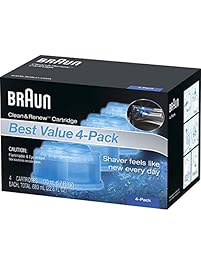 Braun Clean & Renew Refill Cartridges CCR - 4 Count