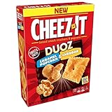 Cheez-It Duoz Baked Snack Cheese Crackers and Popcorn, Caramel Popcorn and Cheddar, 8.7 Ounce
