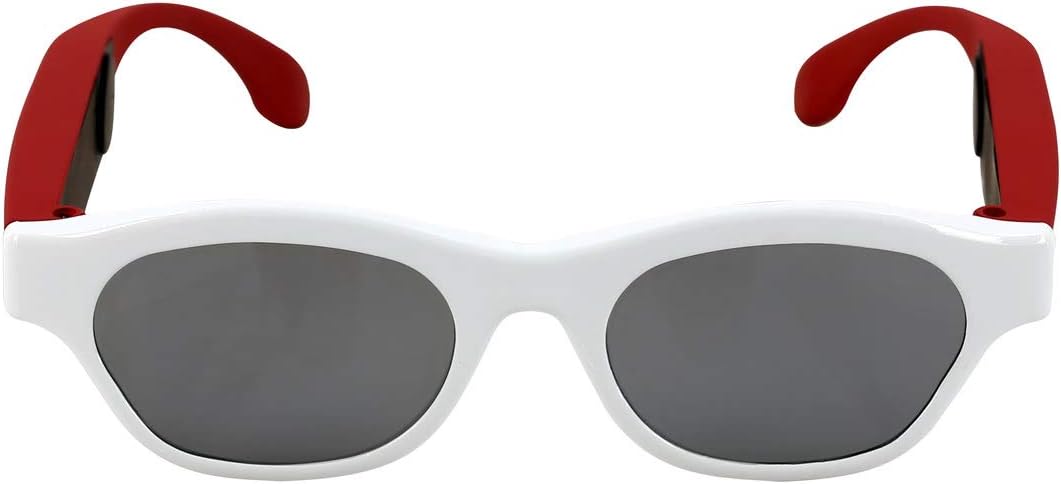 Lucyd Loud Youth Bone Conduction Glasses - Designed for Ages 11-17 - Polarized Sunglasses Bluetooth Headphones with Built-in Mic - Flashfire