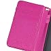 Wisdompro S6 Case, Premium PU Leather 2-in-1 Protective Folio Flip Wallet Case with Credit Card Holder Slots and Wrist Lanyard for Samsung Galaxy S6 - Hotpink