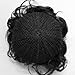 CAISHA Voluminous Bun Hairpiece Hair Bun Scrunchie Hepburn Bun Extension Wavy Black D1