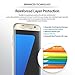 Ringke Screen Protector Compatible with Galaxy S7 Edge Invisible Defender Full Coverage (2-Pack) Edge to Edge Curved Side Coverage Case Compatible Super Thin HD Clearness Film