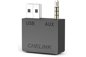 CHELINK Audio Bluetooth Transmitter/Receiver, Car Aux Adapter for Music Streaming Sound System, Fit K-I-A, H-yundai Car Stereo Compatible for i7 X XS Max XR 8Plus 5 6 i-Pad Smartphone
