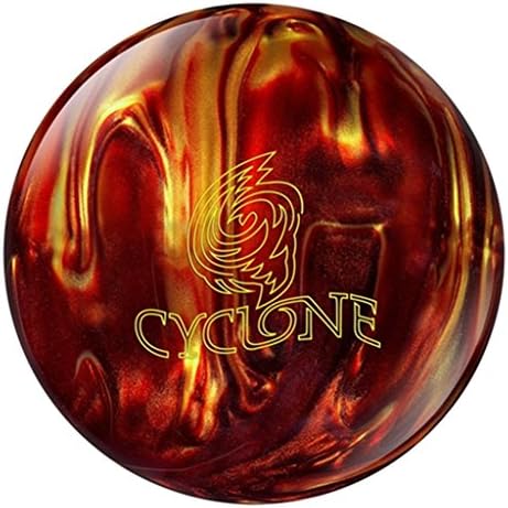 Ebonite Cyclone PRE-DRILLED Fireball Bowling Ball- Red/Gold (11lbs)
