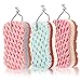 Chinco 3 Pieces Bath Sponge Shower Sponge Soothing Body Sponge for Cleaning Exfoliating
