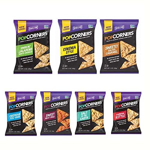 Popcorners Natural Popped Corn Chips 5Ounce Package, Mix