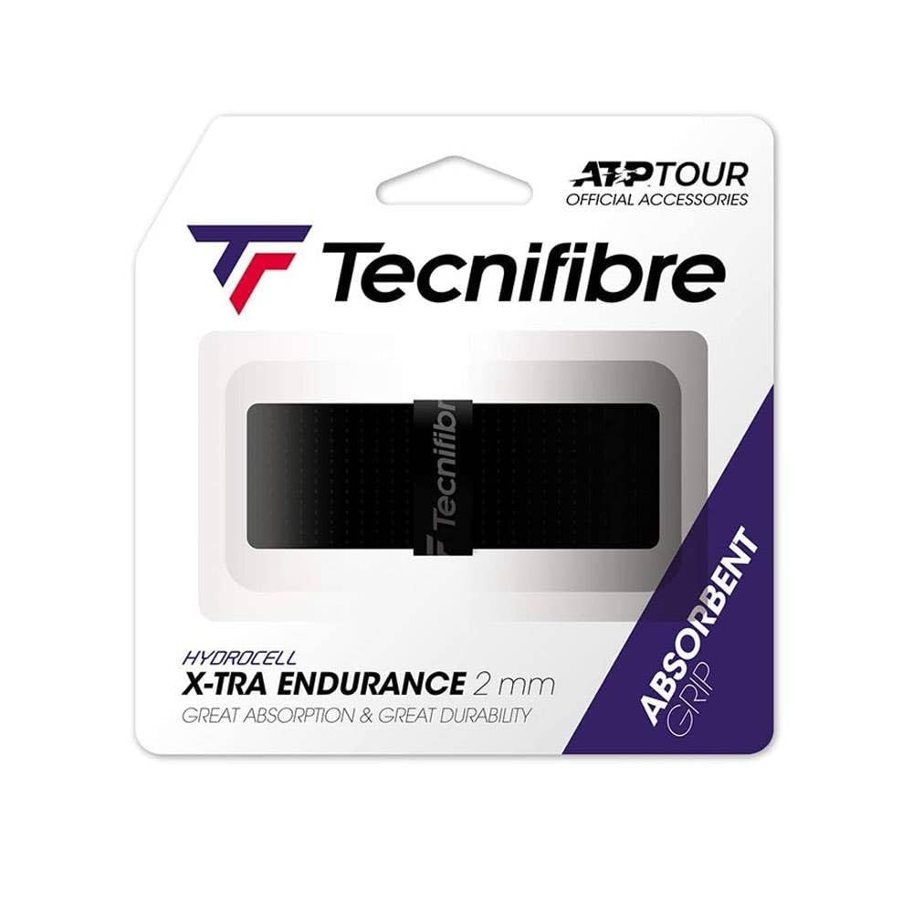 Tecnifibre X-Tra Endurance Tennis Grip Black (Pack of 1)