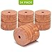 Coolrunner 24 Pack Simulation Cedar Fresh Red Cedar Wood Rings, Aromatic Blocks, 100% Natural Wood Hangers for Closets and Drawers, Clothes Storage Protector