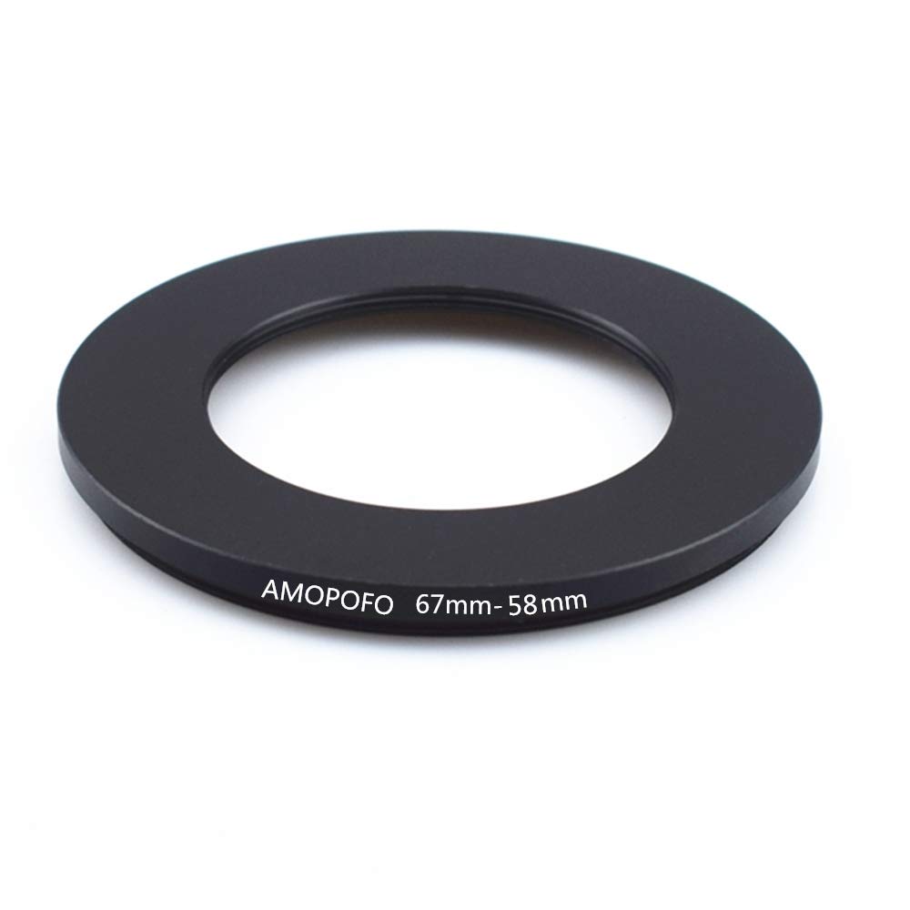 67mm to 58mm Camera Filters Ring Compatible All 67mm Camera Lenses to 58mm UV CPL Filter Accessory,67-58mm Camera Step-Down Ring