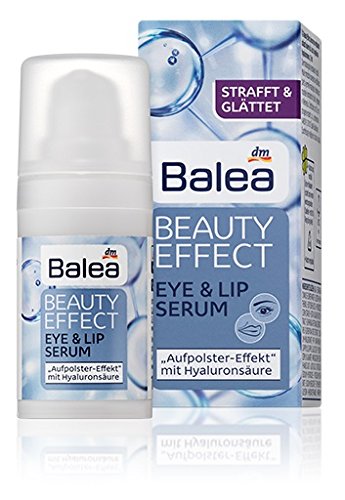 Balea Beauty Effect Eye-Contour & Lip Serum - Smoothes, Firms & Gives Long-Lasting Moisture - Not Tested on Animals - 15ml