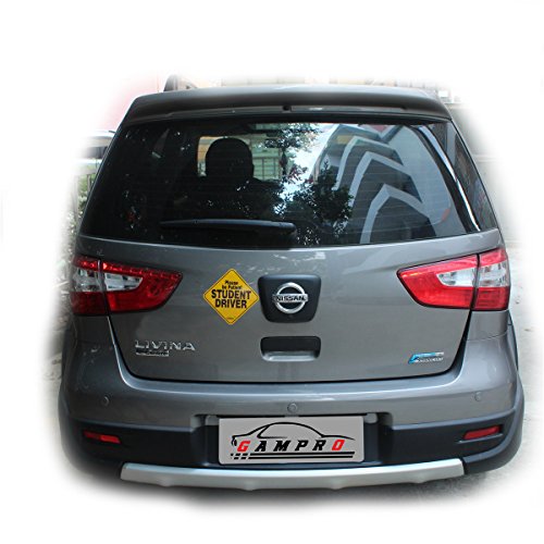 GAMPRO Set of 2 Please Be Patient Student Driver Reflective Vehicle Bumper Magnet, Reflective Vehicle Car Sign Sticker Bumper Drivers, Reduce Road Rage and Accidents for Rookie Drivers(2 Pack)