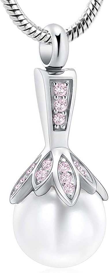 memorial jewelry Pearl Urn Cremation Necklace Jewelry Ashes Holder for Women