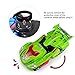 Odizli Transforming Dinosaur LED Car Toys for Kid Boys Halloween (Green)