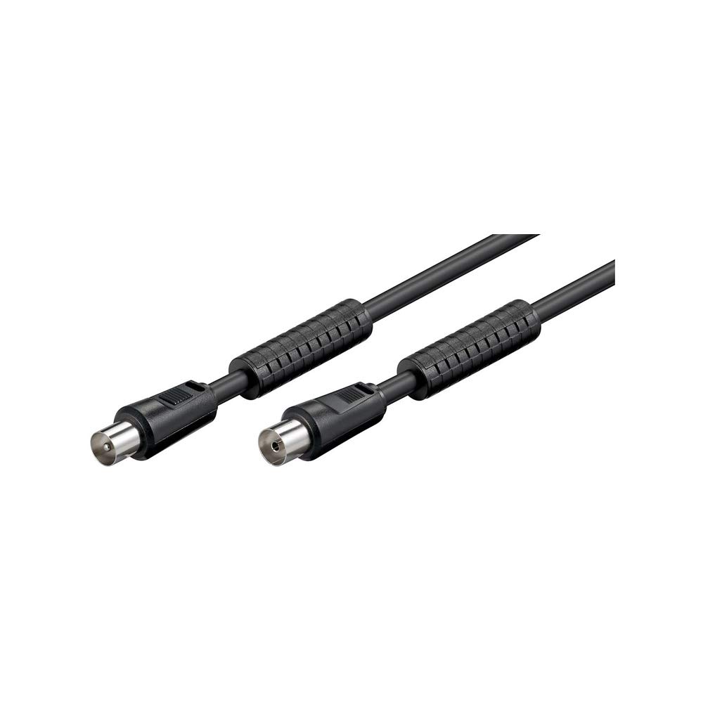 Goobay 50731 Antenna Cable with Ferrite (80 dB), 2X Shielded, 7.5m Length