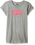Levi's Girls Batwing T-Shirt, Grey Heather, L
