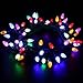 [UL Certified]Outdoor LED String Lights,17 feet 50 LEDs Mood Lighting Strands,Diamond Strawberry C3 Bulbs,Colored Christmas Lights,for Patio Garden Holiday Wedding Decor-MAXINDA (C3, Multi)