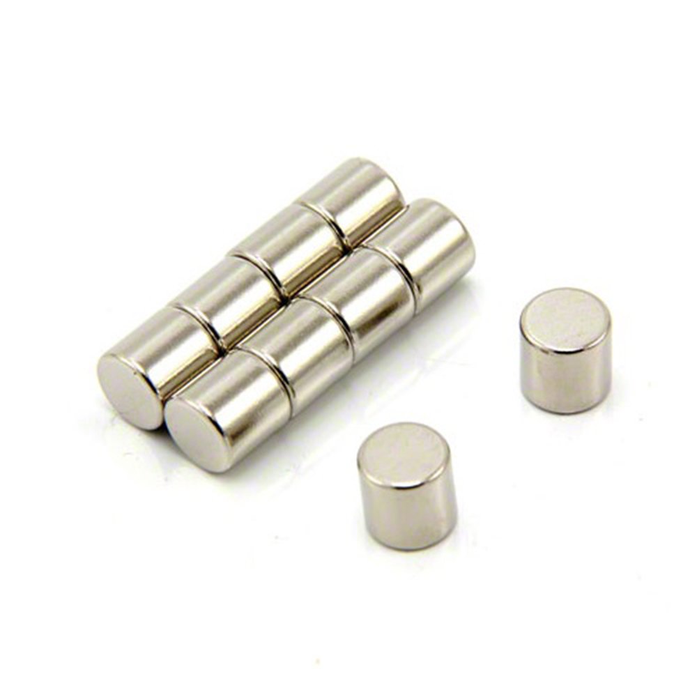 N42 Neodymium Magnet for Arts, Crafts, Model Making, DIY, Hobbies, Office, and Home - 8mm dia x 8mm thick - 2.5kg Pull - Pack of 10