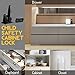 Cabinet Locks Child Safety Latches Locks,10 Packs Easy Installing Safety Cabinet Latches -No Need Tools Drilling Measuring for Drawers, Cabinets, Closets