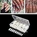 500Pcs French False Nail Tips Fake Half Cover Artificial Acrylic Nails Extension Tips with Storage Box 10 Size for Nail Salon or Home Use by MPNETDEAL (Natural)