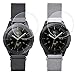 KOREDA Compatible with Samsung Galaxy Watch 42mm/Galaxy Watch 4/Galaxy Watch 4 Classic/Galaxy Watch 3 41mm Bands Sets, 20mm Stainless Steel Mesh Loop Strap Replacement for Galaxy Watch Active 2
