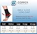 Copper Compression Recovery Ankle Sleeve - GUARANTEED Highest Copper Content #1 Infused Fit Ankle Brace / Wrap / Sock / Stabilizer For Men & Women. Wear To Support Stiff & Sore Muscles & Joints (2XL)