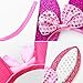 FRCOLOR Bunny Ears Headband for Girls Adult, Rabbit Ears Costume Headband for Easter Christmas Party Supplies Cosplay Favors, 6PCs