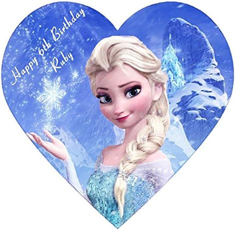 Cuisine Arts De La Table Figurines De Gateau Comestible Disney Frozen Anna Elsa Princesse Anniversaire Glacage Gateau Toppers Nom Age 2