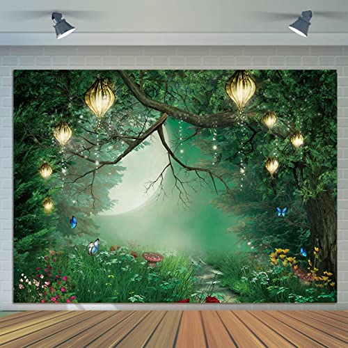 7x5ft Spring Enchanted Fairytale Forest Backdrop