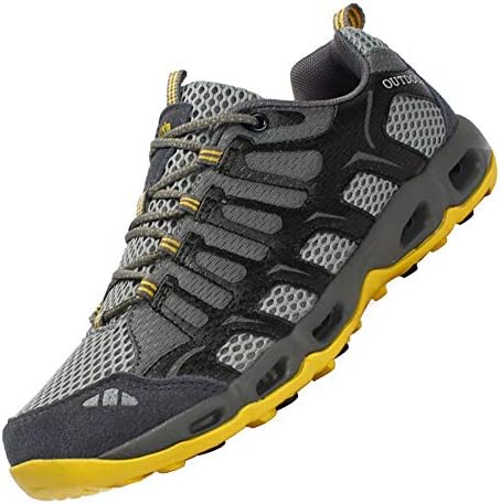 Dabbqis Hiking Shoes for Men Trail Running Sneakers Lightweight Athletic Trekking Boots Breathable Water Shoes