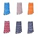 HONOW Women's Low Cut Toe Socks Ankle Cotton Running Socks(Pack of 5/6)