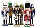 Multifit Christmas Ornament 6 Sets Nutcracker Soliders Christmas Gift Wooden Puppets