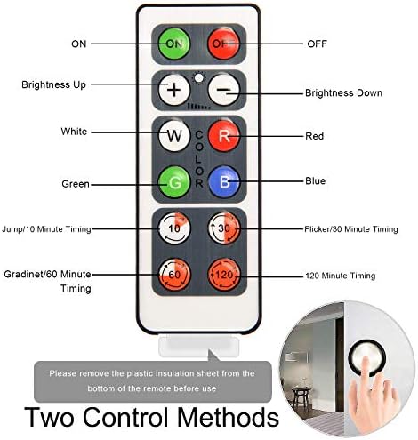 Comprar online | Lightess 9 PCS Luz Nocturna LED RGB Luz de Armario Luz
