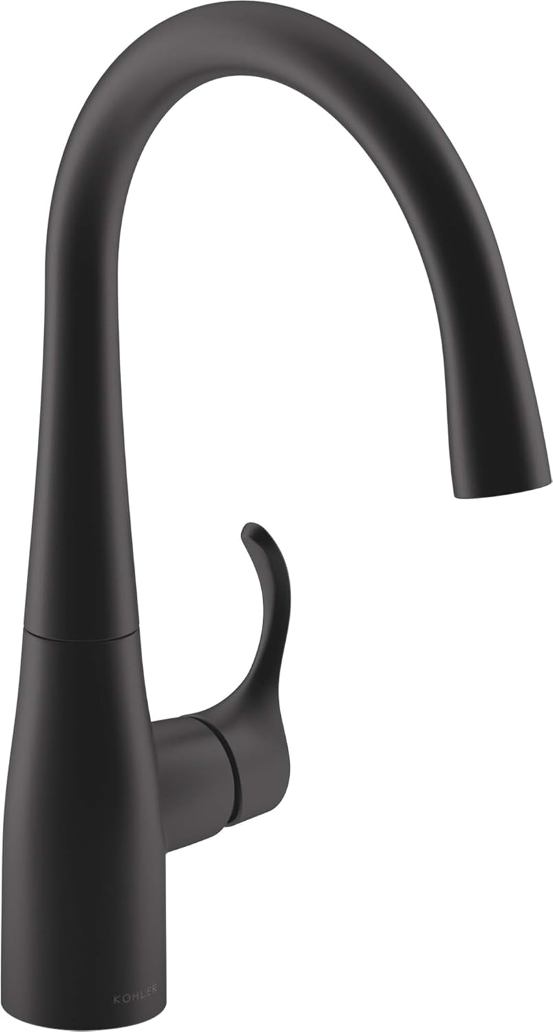 Kohler K 22034 Bl Simplice Kitchen Faucet Matte Black Amazon Com