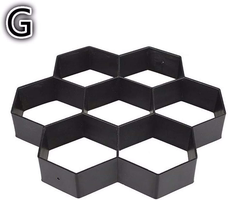 Dairxu Gardening 8/9 Grids Pathmate Stone Mold Paving Concrete Stepping Pavement Paver