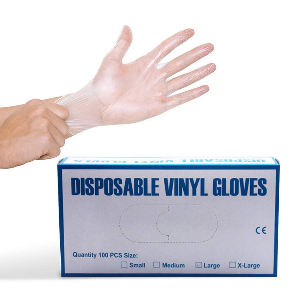 Safeguard Disposable Gloves, Powder Free, Food Grade Gloves, Latex Free