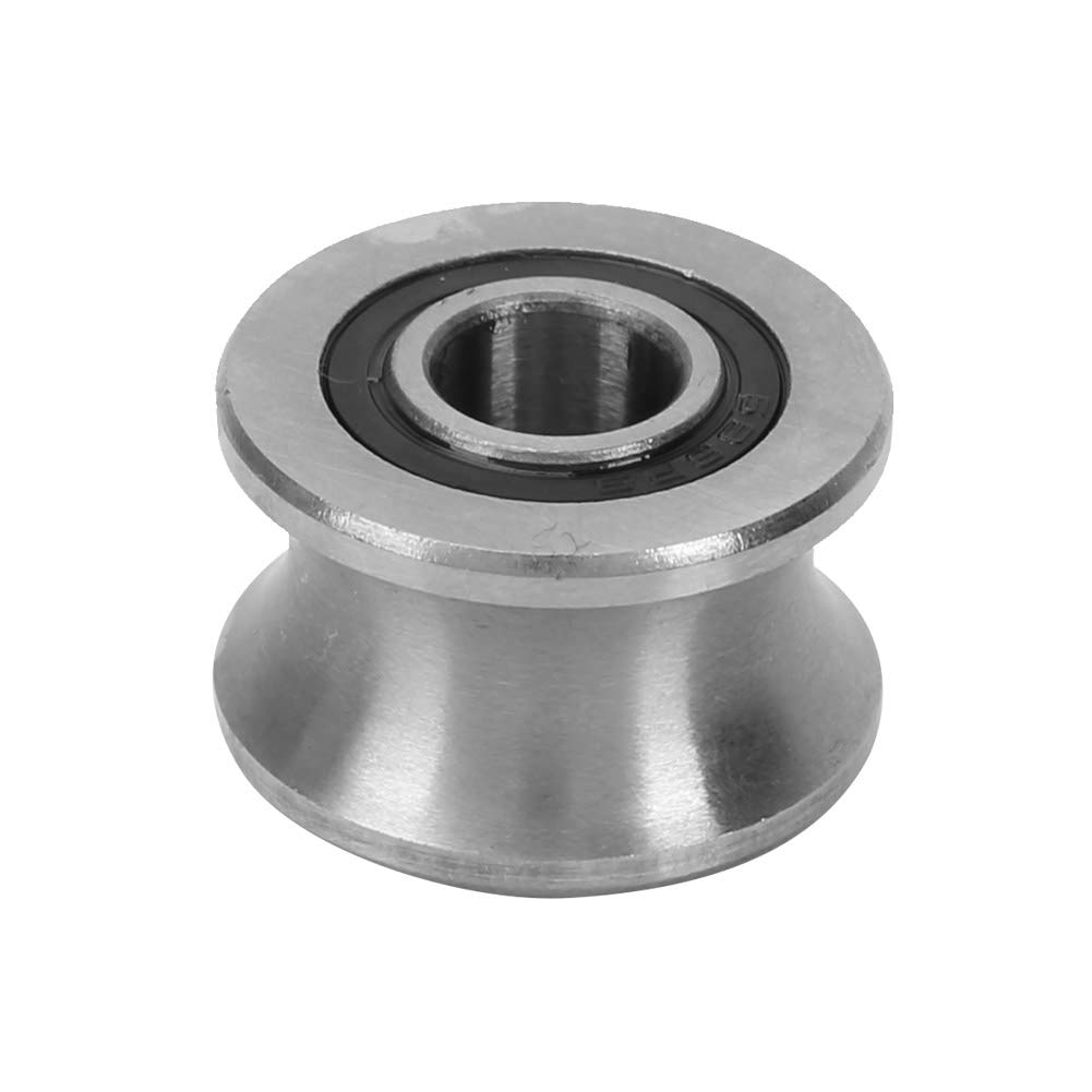 SANON Ball Bearings, U22 U Shaped Round Bottom Track Groove Pulley