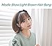 HAIQUAN Natural Real Human Hair Flat Bangs/Fringe Hand Tied Bangs Fashion Clip-in Hair Extension 3Colors
