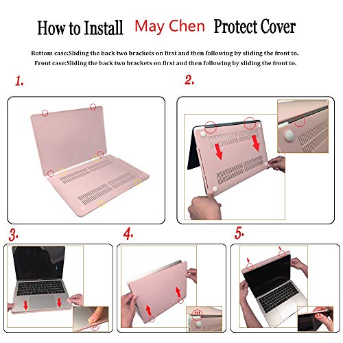 For MacBook Pro 13 Inch with Retina (2015) case [Models:A1502/A1425], Crystal Print Hard case Laptop sleeve with Purle Dust plug and Keyboard skin, Tribal ethnic - Thumbnail 7
