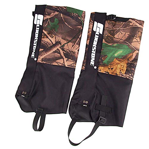 Peakit Hunting Leg Gaiters Waterproof Boot Gaiters Snow Shoe Cover for Men and Women, Camo Gaiters Against Snake Bug Mud Dirt