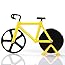 Tagliapizza A Forma Di Bicicletta - Lame Acciaio Inox Antiaderente, Con Cavalletto, Colore Arancione - Foto 5