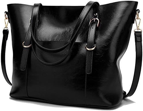 BNWVC Women Top Handle Satchel Handbags Tote Purse Shoulder Bag (black2)