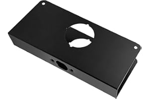 Single Hole Door Reinforcement Plate Steel Construction Plates Suitable for Wooden or Metal 2 3/8 Inch Backsets Latches Reinf