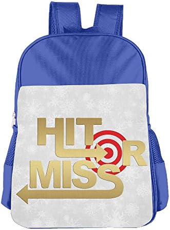 Boys Girls Jacob Sartorius Hit Or Miss Backpack School Bag (2 Color:Pink Blue) RoyalBlue