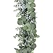 Supla 2 Pcs 11.8' L Artificial Greenery Garlands Eucalyptus Garland Fake Vines Rustic Farmhouse Wedding Backdrop Arches Swag Garland Table Runner Party Garland Hanging Plants Centerpiece Decor