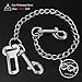 Mogoko Stainless Steel No chew Dog Car, Pet Vehicle Safety Restraint Cable, Heavy Duty Big Canine Dog Car Leash Strap with Double Clip and Latch Attachment-20 Inch