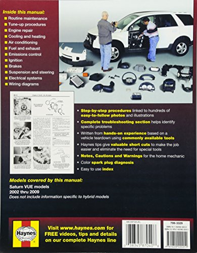 Saturn Vue 2002 - 2009 Repair Manual (Haynes Repair Manual)