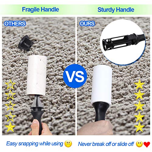 Lint Rollers Pet Hair Remover - Extra Sticky Lint Remover Roller for Pet Hair Clothes Furniture Car Seat Pack of 6 (Total 384 Sheets) by AMH - Thumbnail 5